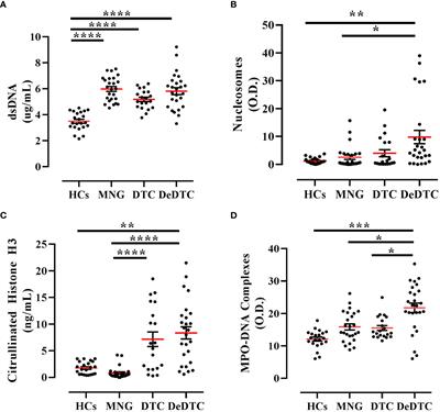 Neutrophil extracellular traps and neutrophil-related mediators in human thyroid cancer